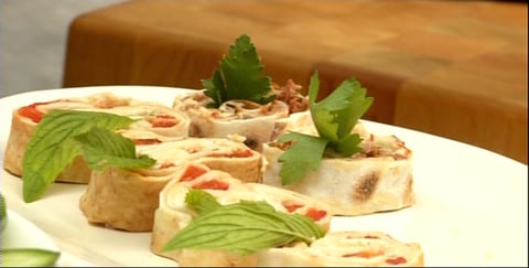 Roulés de Pita à L’hummus