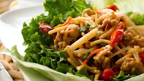 Roulés de Poulet Teriyaki et Laitue