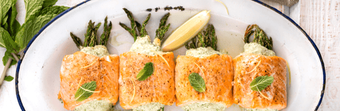 Roulés de Saumon au Fromage Feta