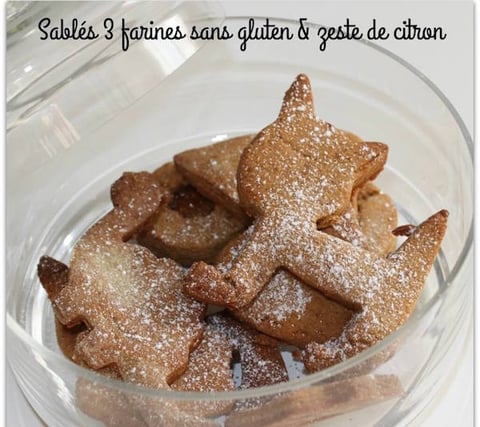 Sablés aux 3 Farines Sans Gluten
