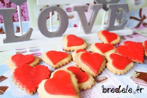 Sablés Saint-Valentin