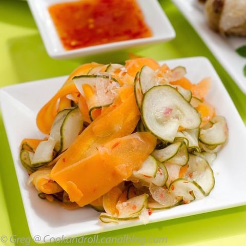 Salade Asiatique Carottes et Concombres