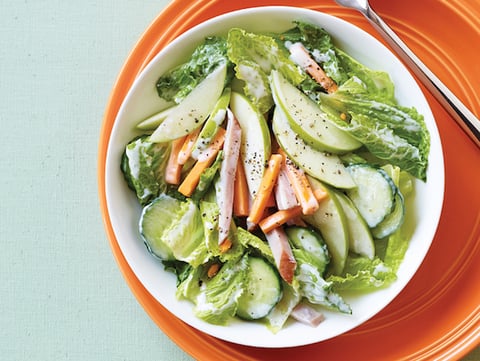 Salade au Jambon, au Fromage et aux Pommes