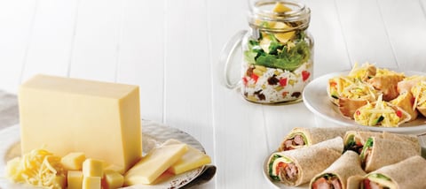 Salade au Monterey Jack en pot Mason