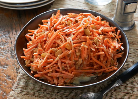 Salade aux Carottes, Noix de Coco et Cari