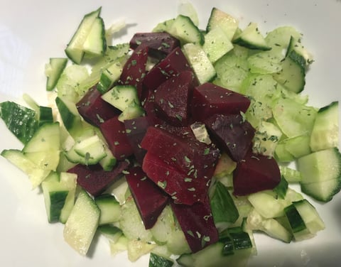 Salade Betteraves Concombre et Céleri