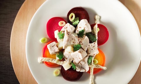 SALADE CHAMPÊTRE DE BETTERAVES ET DE POULET
