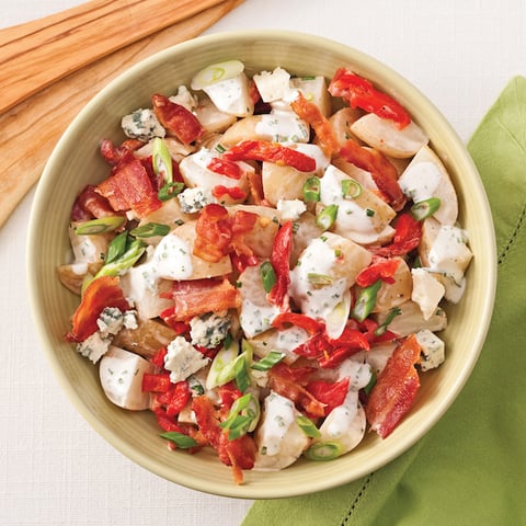 Salade Crémeuse aux Pommes de Terre Grelots et Bacon
