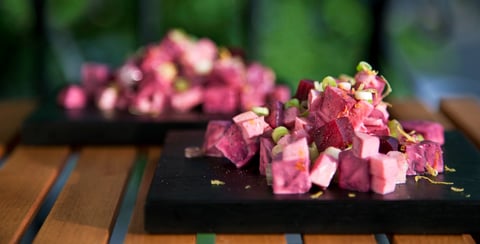 SALADE DE BETTERAVES ET POMMES