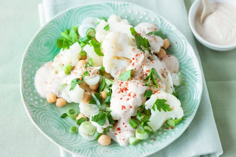 Salade de Chou-Fleur Crémeuse aux Pois Chiches