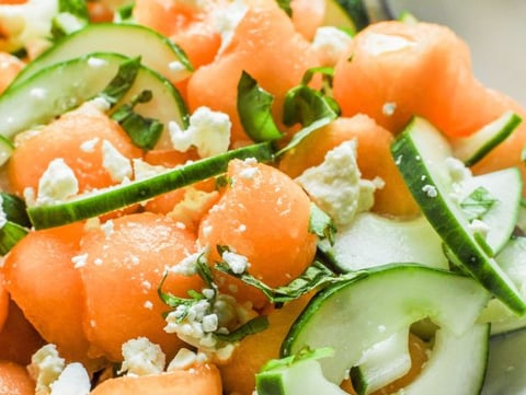 Salade de Concombre et Cantaloup