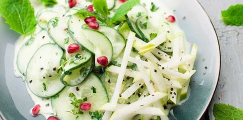 Salade de Concombre et Pomme à la Crème