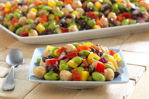 Salade de Haricots et D'edamames à la Lime et à la Coriandre