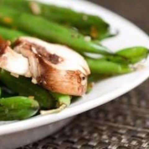 Salade de Haricots Verts et Champignons de Paris