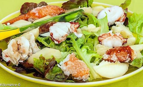 Salade de Homard aux Pêches