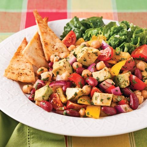 Salade de Légumineuses à la Mexicaine