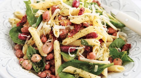 Salade de Légumineuses et de Pâtes à la Toscane