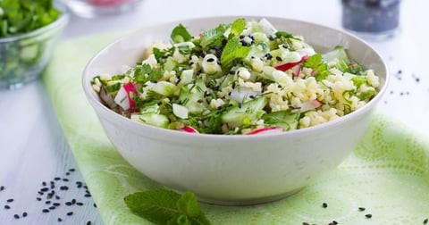 Salade de Millet aux Crudités à la Menthe
