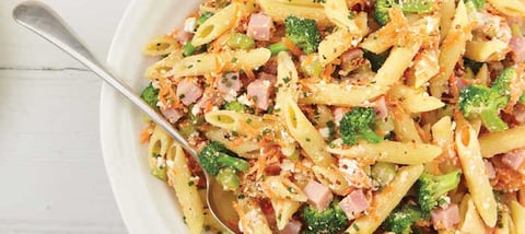 Salade de Pâtes à la Ricotta et au Jambon