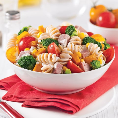 Salade de Pâtes au Jambon et Légumes
