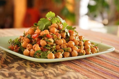 Salade de Pois Chiches à la Mexicaine