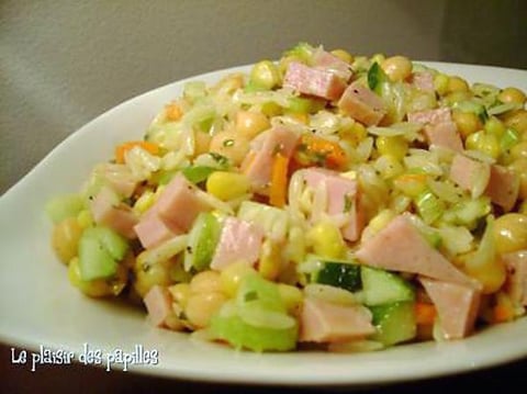 Salade de Pois Chiches et Jambon