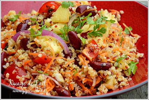 Salade de Quinoa à la Brésilienne, vinaigrette Téquila & Citron Vert