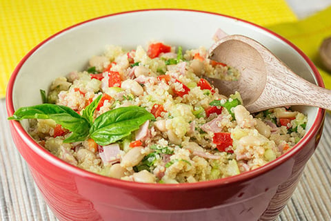 Salade de Quinoa Croquante aux Concombres