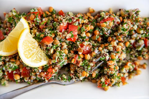 Salade de Quinoa et Lentilles Style Taboulé