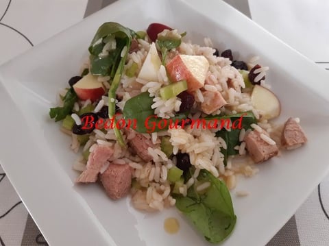 Salade de Riz au Porc et aux Pommes