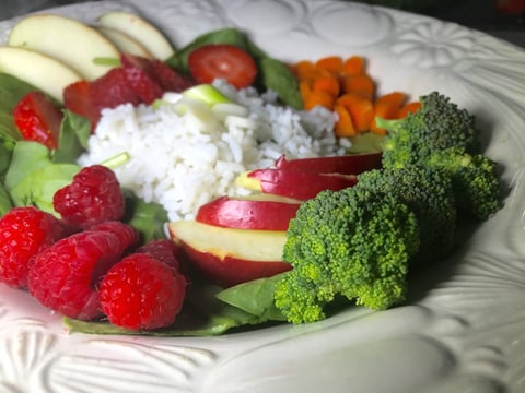 Salade de Riz Santé Légumes et Fruits