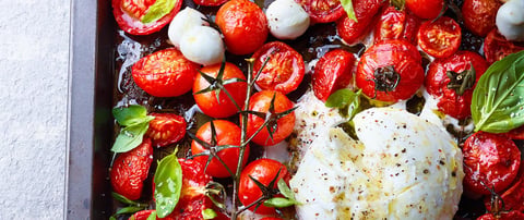 Salade de Tomates Rôties et Buratta