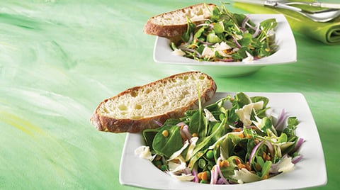 Salade D’épinard et de Lentilles