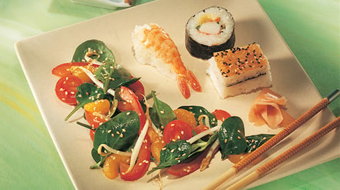 Salade D’épinards au Parfum de Sésame