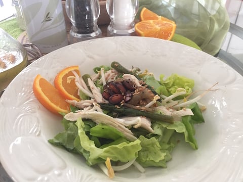 Salade Dinde et Vinaigrette à L'orange