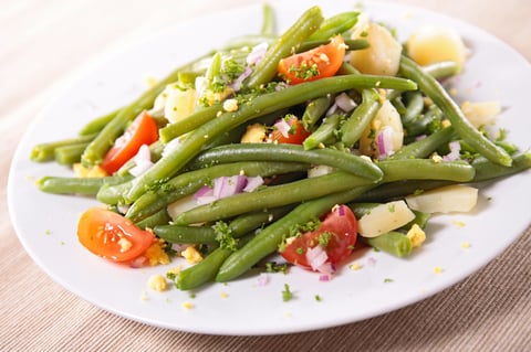 Salade Express Haricots Verts, Pommes de Terre et Tomate