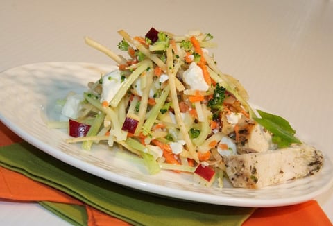 Salade Fraîcheur aux Crevettes et sa Vinaigrette Sucrée