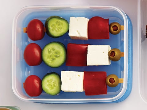 Salade Grecque sur Bâtonnet
