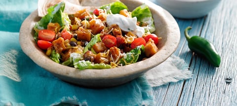 Salade Mexicaine de Courge et de Légumineuses