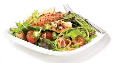 Salade Repas aux Deux Saumons