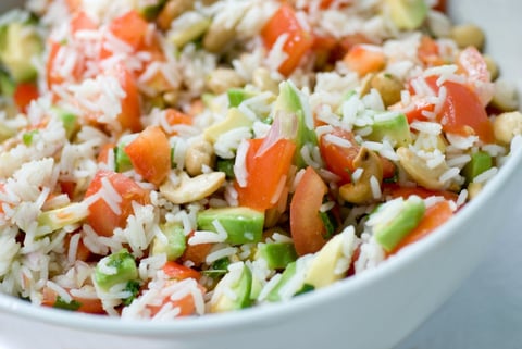 Salade Riz Avocat