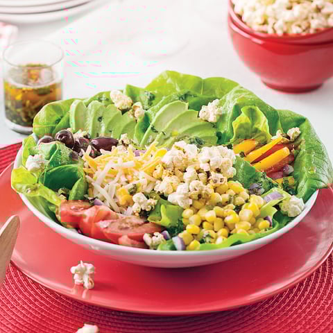 Salade Tex-mex au Popcorn