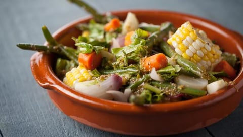 Salade Tiède de Légumes en Papillote
