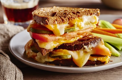 Sandwich au Fromage Grillé sans Lactose