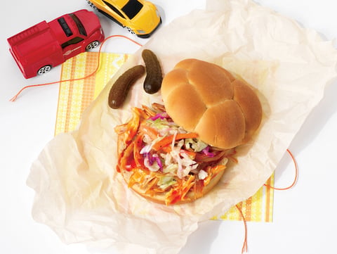 Sandwich au Poulet Effiloché