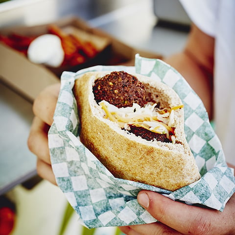 Sandwich aux Falafels Traditionnel de La Panthère Verte