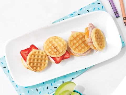 Sandwichs Mini-Gaufres en 2 Variantes