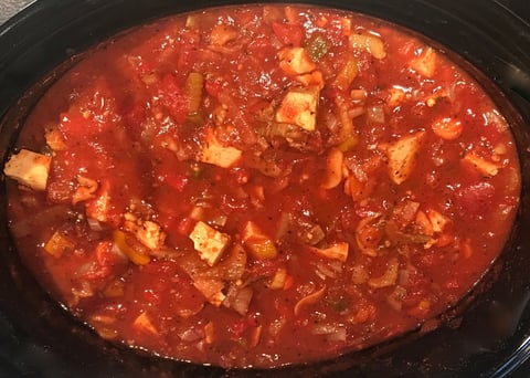 Sauce à Spaghetti Végétarienne Fait à la Mijoteuse