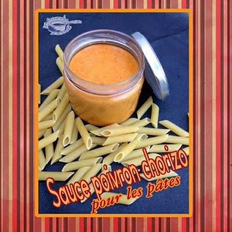 Sauce pour Accompagner les Pâtes Poivron Chorizo Doux