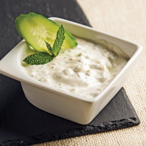 Sauce pour Fondue Yogourt, Menthe et Concombre